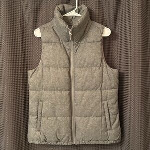 Women's Gray Puffer Vest